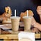Vsell24&trade; 500PC Disposable Drinking Plastic Cup 10oz For Smoothie Coffee Water Juice Cups With Flat Lid Clear&hellip;
