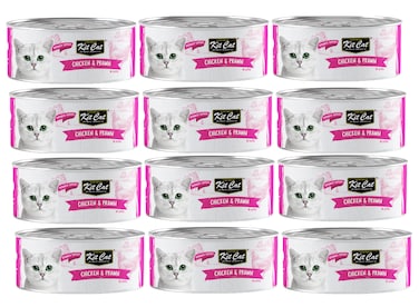 Kit Cat Chicken &amp; Prawn 80g ( 12 PC )