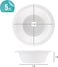 Vsell24 500pack 5oz Heavy Duty Disposable Plastic Bowls For Dessert Ice Cream Snacks Soup Containers