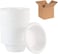 Vsell24 500pack 5oz Heavy Duty Disposable Plastic Bowls For Dessert Ice Cream Snacks Soup Containers