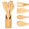 Premium Bamboo Kitchen Utensil Set with Holder &ndash; Eco-Friendly, Durable, and Heat-Resistant Tools