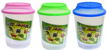 Pack of 3 KW Zone Plastic Tank[Length - 10cm] - Assorted Colors