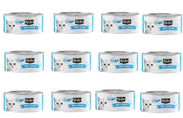 pack of 12 Kit Cat Tuna &amp; Scallop (80gx12)