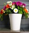 Vibrant White Plastic Flower Pot &ndash; Durable and Stylish Plant Container for Indoor &amp; Outdoor Use ( 3 PCs, Large )