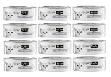 Kit Cat Deboned Tuna &amp; Anchovy Toppers 80g ( 12 PC )