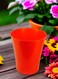 Vibrant Red Plastic Flower Pot &ndash; Durable and Stylish Plant Container for Indoor &amp; Outdoor Use ( 3 PCs, Medium )