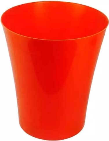 Vibrant Red Plastic Flower Pot &ndash; Durable and Stylish Plant Container for Indoor &amp; Outdoor Use ( 3 PCs, Medium )