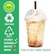 Vsell24&trade; 50PC Disposable Drinking Plastic Cup 18oz For Smoothie Coffee Water Juice Cups With Dome Lid Clear&hellip;