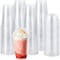 Vsell24&trade; 50PC Disposable Drinking Plastic Cup 18oz For Smoothie Coffee Water Juice Cups With Dome Lid Clear&hellip;