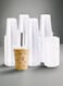 20oz Clear Disposable Plastic Juice Cups with Flat Lids-250pcs-Flat Lid