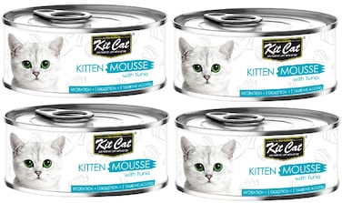 Pack of 4 Kit Cat Kitten Mousse with Tuna 80g