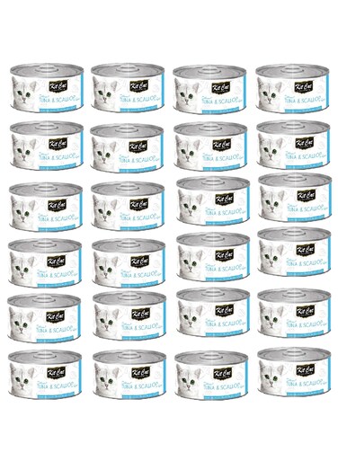 24PC Kit Cat Tuna &amp; Scallop 80g