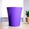 Vibrant Purple Plastic Flower Pot &ndash; Durable and Stylish Plant Container for Indoor &amp; Outdoor Use ( 3 PCS ,Small)