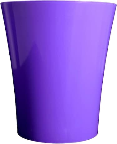 Vibrant Purple Plastic Flower Pot &ndash; Durable and Stylish Plant Container for Indoor &amp; Outdoor Use ( 3 PCS ,Small)