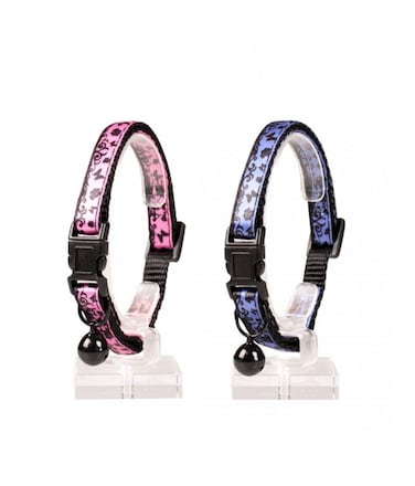 Pack of 2 Duvo Cat Collar Nylon Mixed Colors 20 - 30cm / 10mm[Texture - Lace]