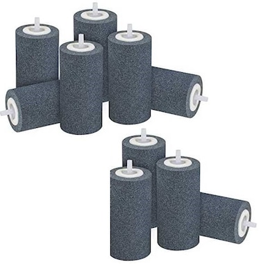 Pack of 10 Boyu Carborundum Long Cylindrical Air Stone[Diameter - 30x50x6 mm]