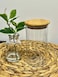 Glass Storage Jar with Bamboo Lid &ndash; Airtight, Eco-Friendly, and Stylish Kitchen Organizer ( 1400 ML )
