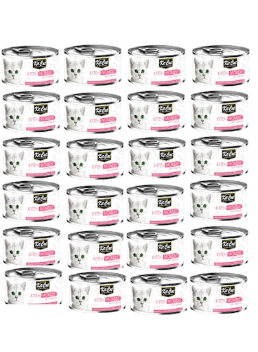 24PC Kit Cat Kitten Mousse with Chicken 80g