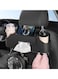 Car Back Seat Organizer with 2 Drink Cup Holders,Multifunctional Storage Box for Vehicles,Suitable for Kids and Adults,Car Travel Accessories (Color : Black)