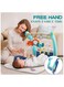 2 in 1 Baby Gym Play Mat &amp; Sit-to-Stand Learning Walker,Kick &amp;Play Piano Tummy Time Mat Toys with Mirror for Newborn Babies Toddlers Infants,Gift
