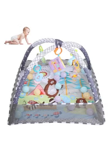 Infant Gym, Baby Playmat Gym Exercise Motor Development for Baby Play for Baby Gym(Grey)