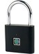 Radiotronics Smart Fingerprint Padlock Outdoor Waterproof and Rust-proof Electronic Head Anti-theft Code (black) Locker Security Storage Cabinet Multi-use