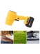 Handheld Electric Duster with Battery for Home Car Keyboard Camping, ABS Rechargeable Dust Blower Blowing Air Out to Clear Snow (Yellow)
