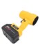 Handheld Electric Duster with Battery for Home Car Keyboard Camping, ABS Rechargeable Dust Blower Blowing Air Out to Clear Snow (Yellow)