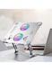 Laptop Holder with Cooling Fan ,Computer Stand, Ergonomic Quiet Fan Metal Mount Multi Angle Foldable ,Laptop Cooling Pad Aluminum for Notebook