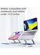 Radiotronics Tablet Stand Height Adjustable with 360°Rotating Base,Alloy Folding Universal iPad Support Holder Tablet