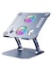 Radiotronics Tablet Stand Height Adjustable with 360°Rotating Base,Alloy Folding Universal iPad Support Holder Tablet