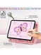 iPad 10th Generation Case Butterfly Pink iPad 10.9 inch Case with Screen Protector Shoulder Strap Kickstand Tablet Case with 360 Degree Bracket