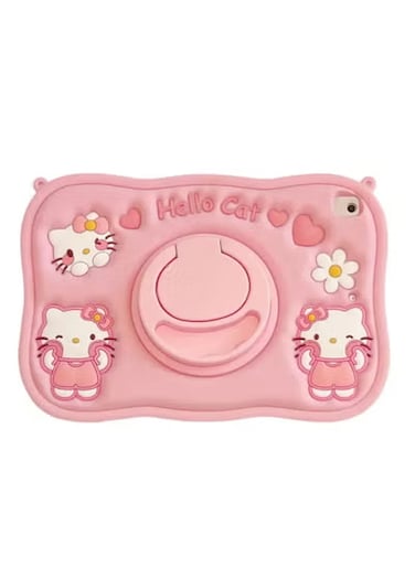 Hello Kitty Ipad Case Protective Case Pro11 Protective Case Bracket Air4/5 Stereo Mini6 Silica Gel 10.2 10th Generations Funda tzw