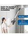 3 in 1 Lightweight Stick/Handheld Vacuum with Hair Crevice Brushes, LED Headlight, Hepa Filter, Wall Mountable, 0.4L Dust Cup, Grey &amp; Silver
