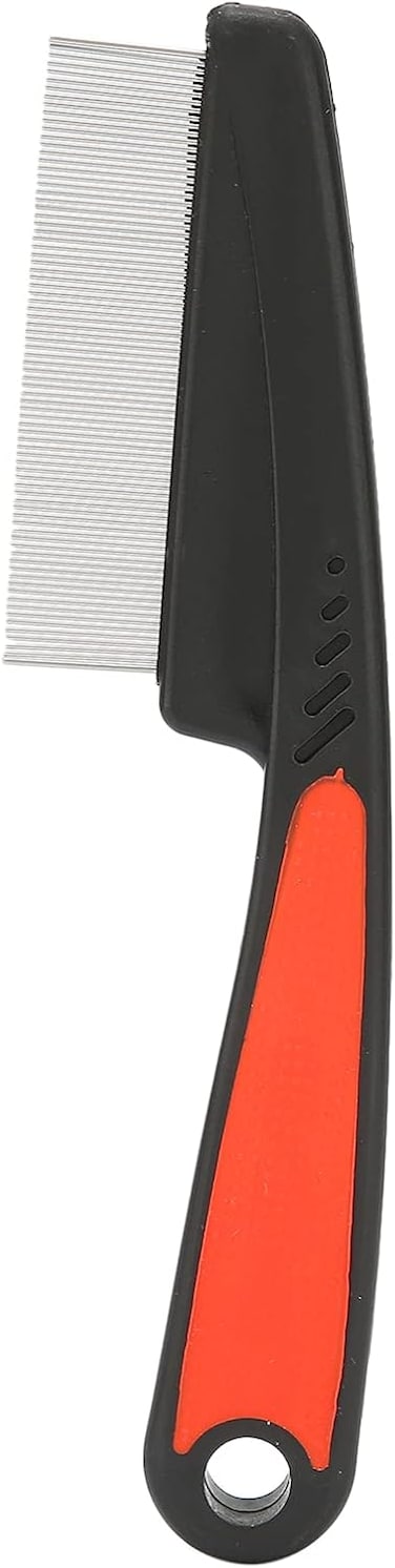 Stainless Steel Lice Comb, Lice Nit Removal Hair Comb, Professional Fine Tooth Comb Hair Grooming Comb with Long Metal Teeth for Kids Adults Pets