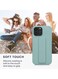 Case Compatible with Apple iPhone 13 Pro Max - Case with Hand Strap and Stand Soft TPU Silicone Coating - Mint