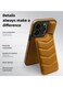 iPhone 15 Pro Leather Case, Puffer Adjustable Stand [Compatible with Magsafe] Soft Puffy Quilted Leather Full Body Shockproof Protective Phone Case for 15 Pro 6.1 inch (Brown)