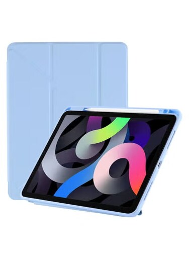 Solid Colour IPad10.9 Acrylic Protective Case with Pen Slot Pro11 Leather Case Air5 Generation Tablet Hard Shell Soft Edges