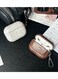 Leather Case with Keychain Cover for AirPods 3rd Generation for Women Men Cover Accessories Case for AirPods 3-Color (Ash)
