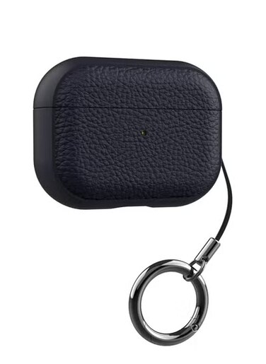 Leather Case with Keychain Cover for AirPods 3rd Generation for Women Men Cover Accessories Case for AirPods 3-Color (Ash)