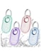 4-Pack for Samsung Smart tag 2 Case with Key Ring, Anti-Scratch Protective Holder for Backpacks, Car, Luggage, Pets (Green/Pink/Blue/Purple)