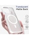 iPhone 13 Pro Max Case Compatible with Magsafe, Thin Slim Hard Shell Plastic &amp; Shockproof Silicone Bumper, Off white