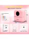 Mini Portable Printer, Bluetooth Smart Pocket Inkless Thermal Printer with 5 Roll Papers for Journal/DIY Scrapbook/Travel/Notes