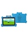 7 inch Kids Tablet, 64GB ROM,4GB RAM WiFi, Bluetooth, Dual Camera, Educational, Games, Parental Control, Kids Software with Soft Silicone Case (Blue)