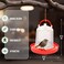 Hanging Poultry Feeder, Plastic Poultry Drinker, 3L Feeder Poultry Detachable Chicken Waterer PP with Handle Large Capacity Bucket