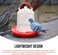 Hanging Poultry Feeder, Plastic Poultry Drinker, 3L Feeder Poultry Detachable Chicken Waterer PP with Handle Large Capacity Bucket
