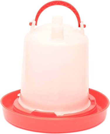Hanging Poultry Feeder, Plastic Poultry Drinker, 3L Feeder Poultry Detachable Chicken Waterer PP with Handle Large Capacity Bucket