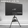 Tripod TV Stand, Modern Easel TV Stand for 32 to 75 inch Screens, Portable TV Floor Stand with An all Metal Tripod, Height Adjustable Corner TV Mount