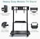 Radiotronics Mobile TV Stand Cart, Rolling TV Stand,32”-70“ Floor TV Mount Stand, Height Adjustable with Lockable Casters,2 Tier AV Shelves for Large Flat Panel LED Screen