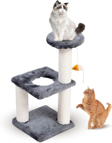 Cat Tree Tower｜Durable Cat Condo with Sisal Scratching Posts｜Cozy Cat House,｜Ladder &amp; Resting Platforms for Indoor Use   Assembly accessories